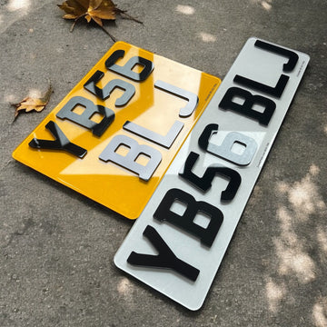 4D Number Plates (Pair) With 4X4 Rear