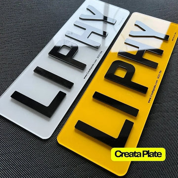 SHORT 5 / 6 DIGIT 4D ACRYLIC PLATES (PAIR)